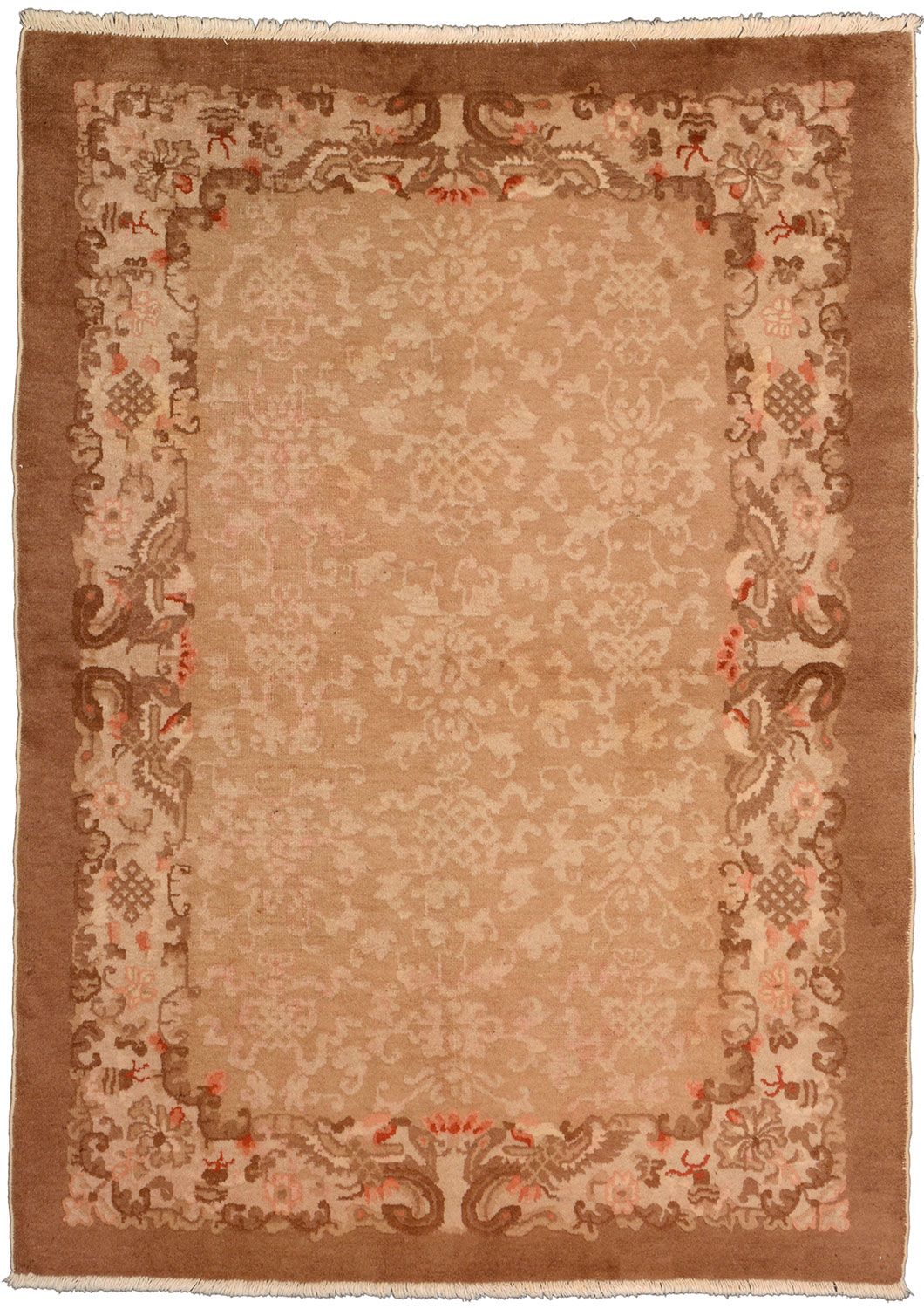 Antique Chinese Rug, 125 × 175 cm, Wool