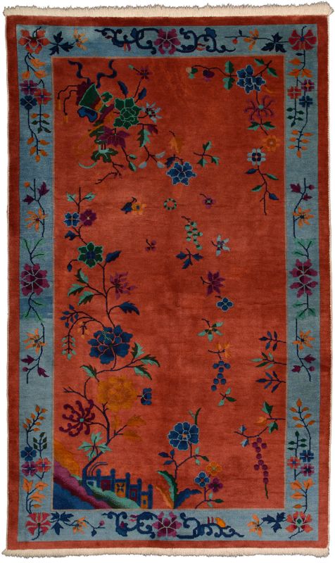 Antique Chinese Rug, 125 × 207 cm, Wool