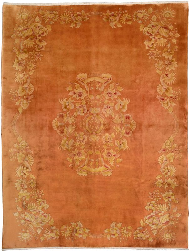 Antique Chinese Rug, 273 × 350 cm, Wool