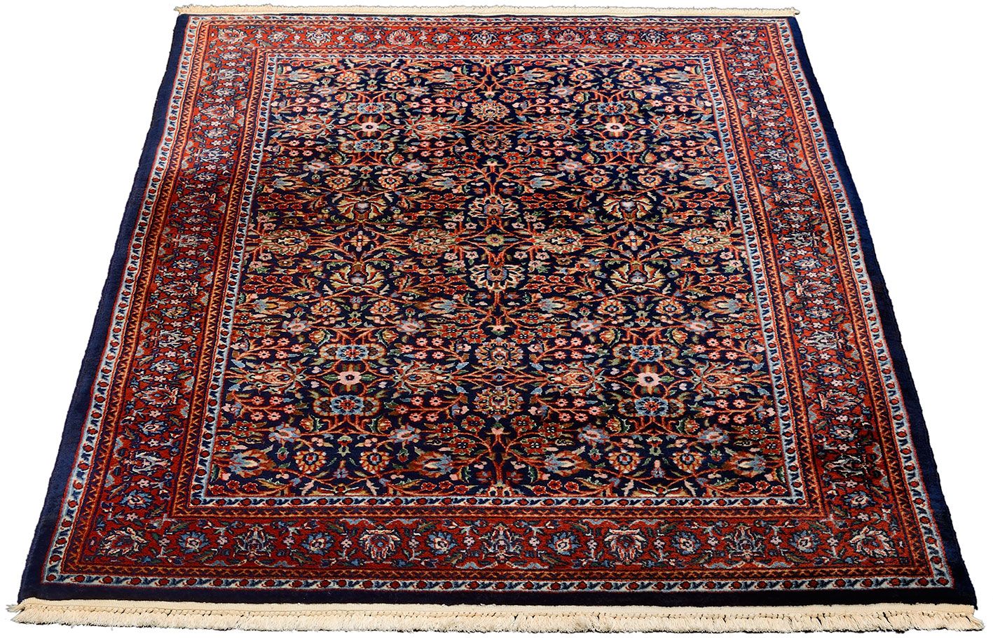 Alternative view of Hand-Knotted Sarouk Indian Rug, 120 × 177 cm, Wool