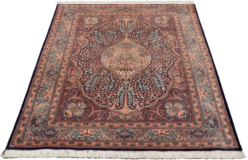 Alternative view of Kerman Pakistani Rug 140 × 215 cm in Wool, hand-knotted