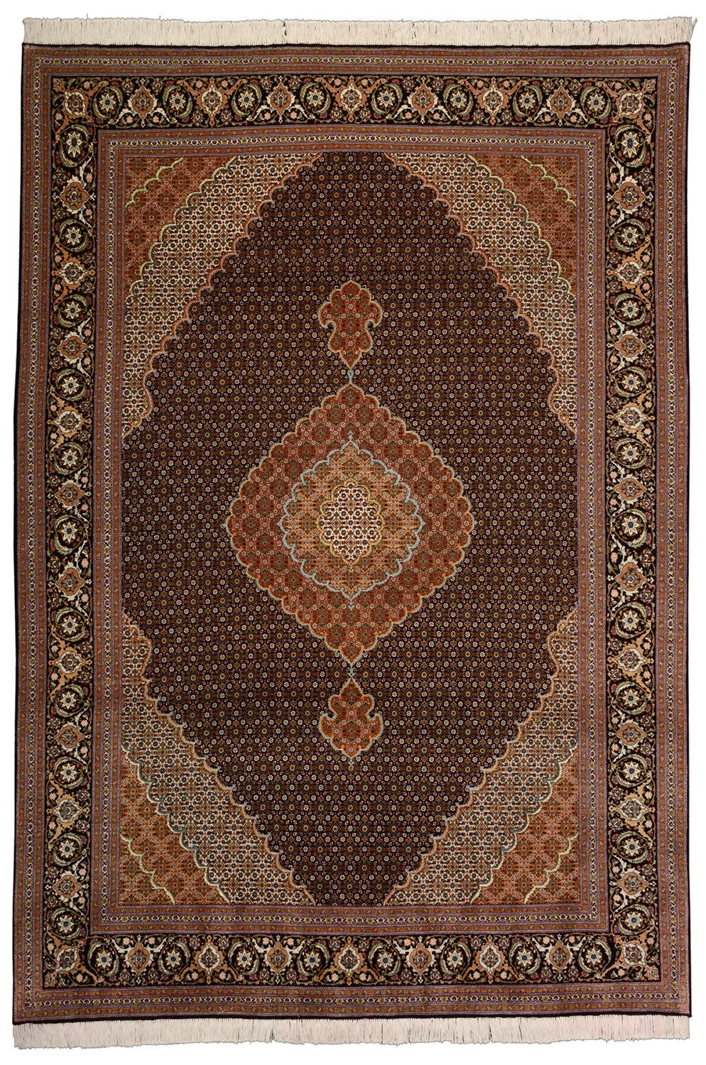 Wool & Silk Tabriz Persian Rug 200 × 298 cm, hand-knotted