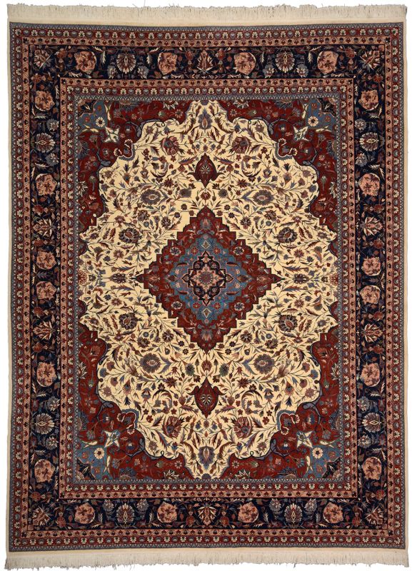 Wool Isfahan Chinese Rug 278 × 368 cm, hand-knotted