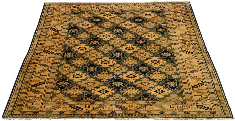 Alternative view of Hand-Knotted Kazak Oriental Rug, 150 × 190 cm, Wool