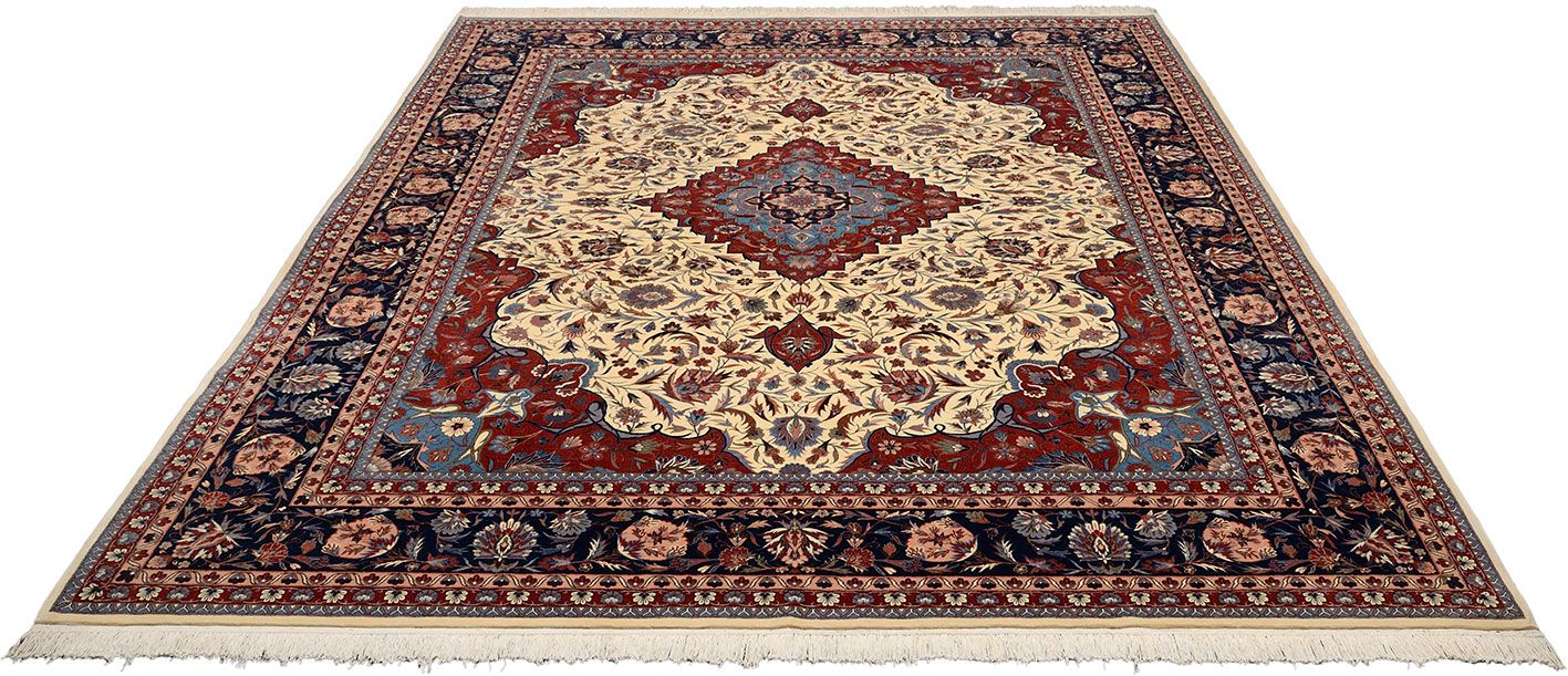 Alternative view of Wool Isfahan Chinese Rug 278 × 368 cm, hand-knotted