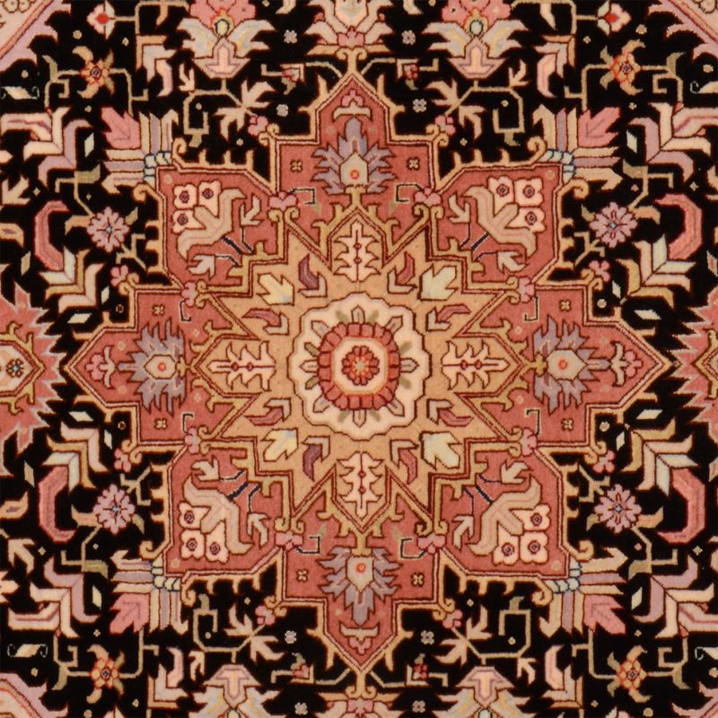 Wool & Silk Tabriz Persian Rug 103 × 153 cm, hand-knotted - Image 4