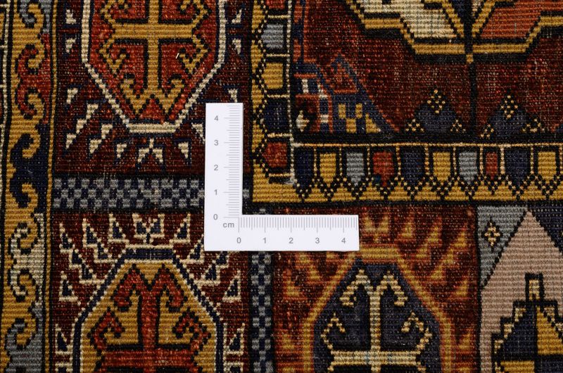 Hand-Knotted Turkmen Afghan Rug, 114 × 169 cm, Wool & Silk - Image 3