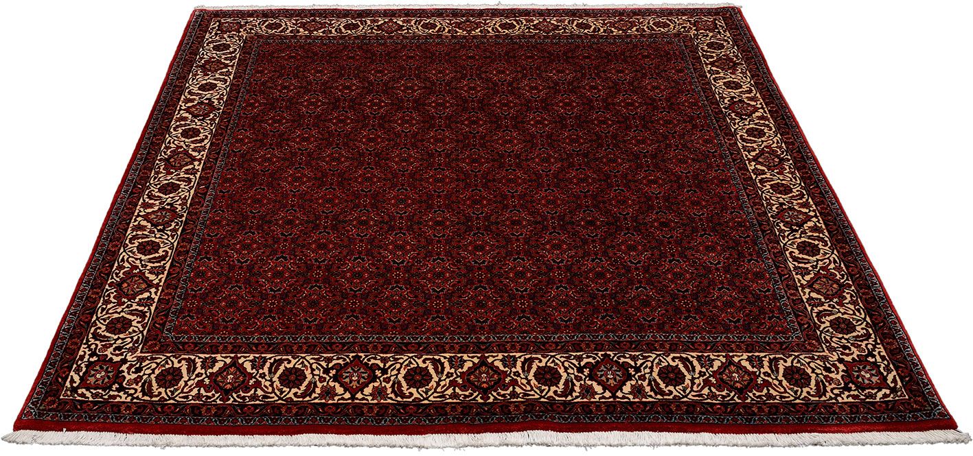 Alternative view of Hand-Knotted Bijar Persian Rug, 208 × 214 cm, Wool & Silk