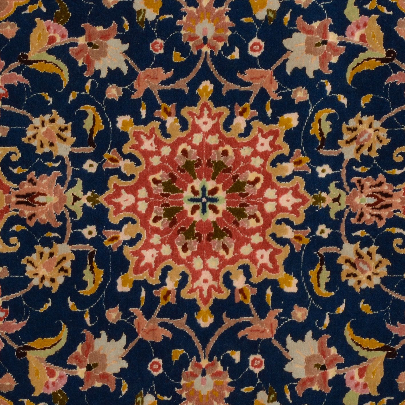 Hand-Knotted Tabriz Persian Rug, 75 × 122 cm, Wool & Silk - Image 3