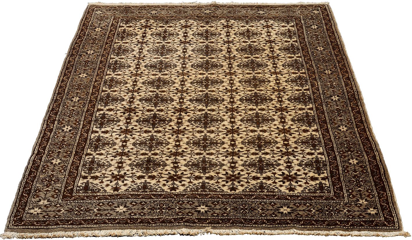 Alternative view of Wool Afghan Rug 120 × 170 cm, hand-knotted