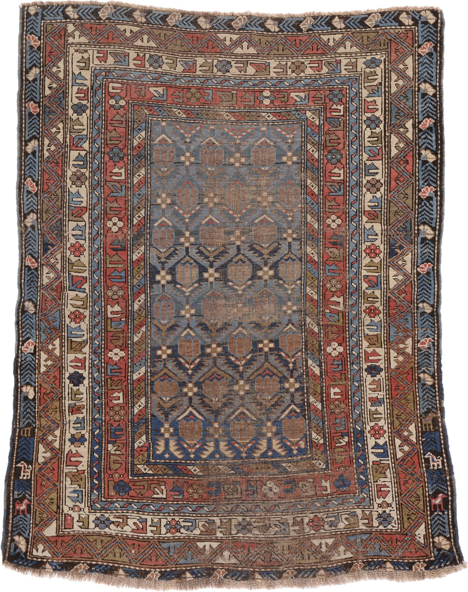 Antique Shiraz Oriental Rug 117 × 157 cm, Wool