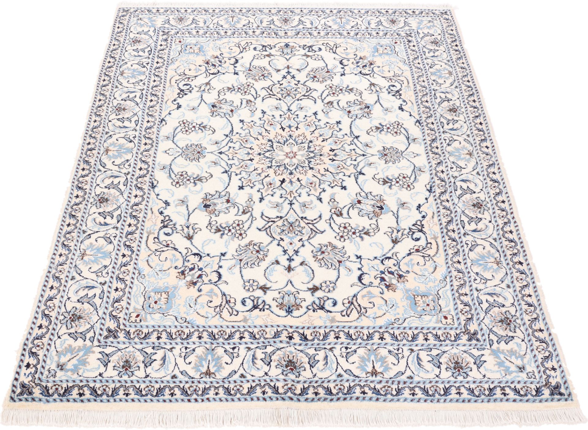 Nain Persian Rug 148 × 205 cm in Wool & Silk, hand-knotted - Image 3