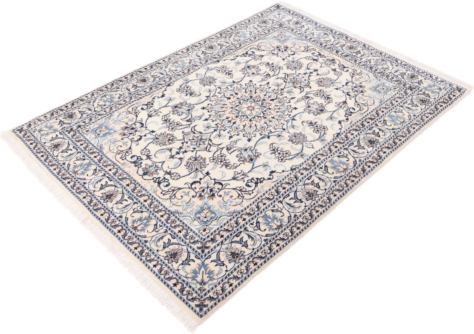 Nain Persian Rug 148 × 205 cm in Wool & Silk, hand-knotted - Image 4