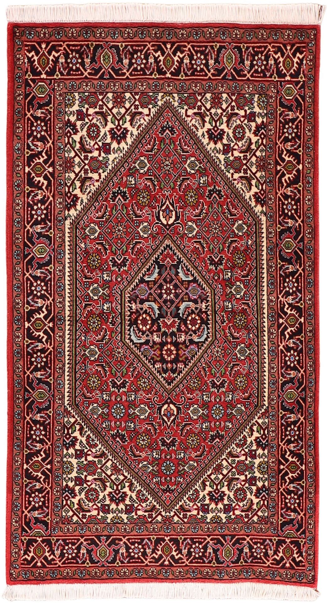 Wool & Silk Bijar Persian Rug 82 × 149 cm, hand-knotted