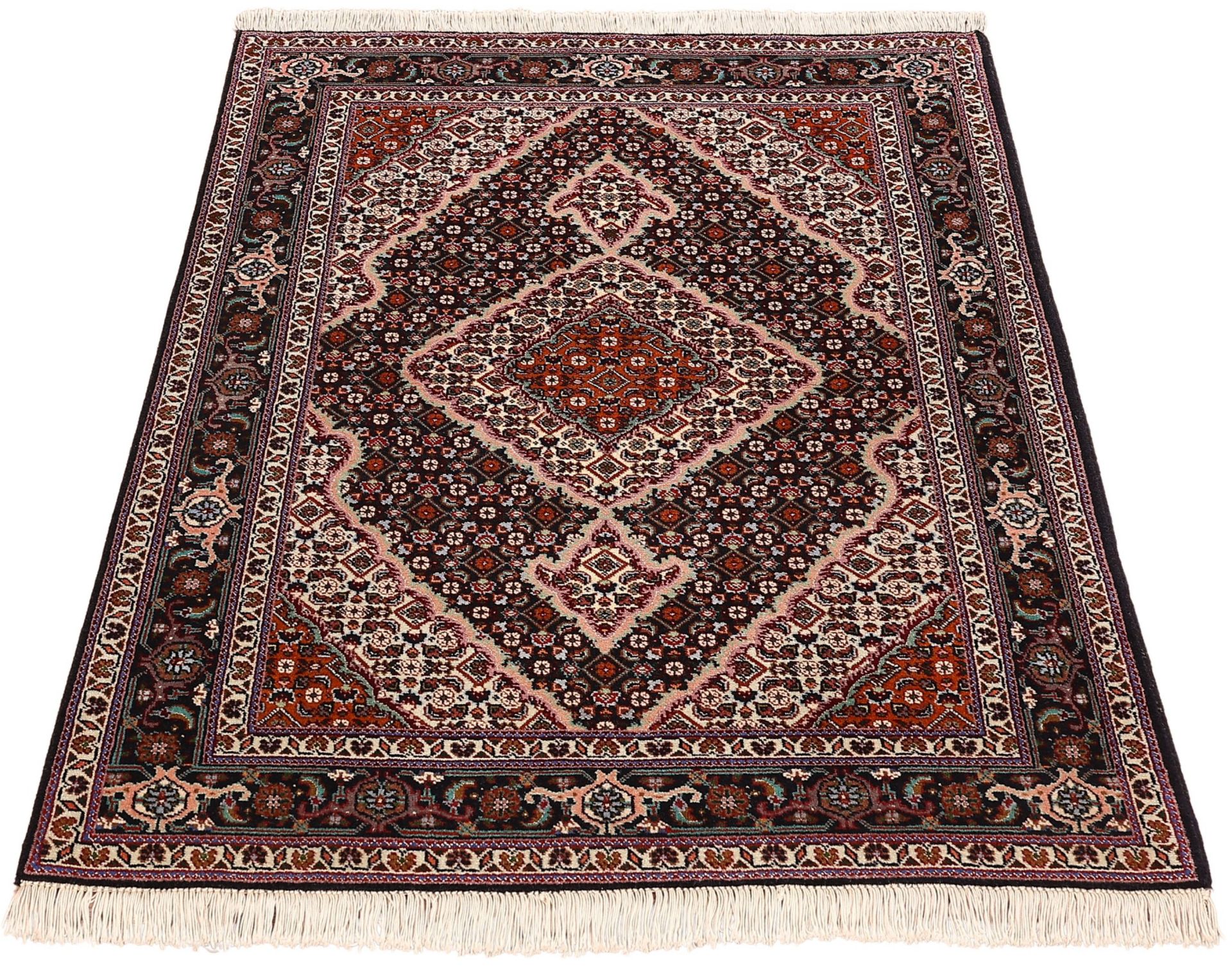 Alternative view of Tabriz Persian Rug 100 × 155 cm in Wool & Silk, hand-knotted