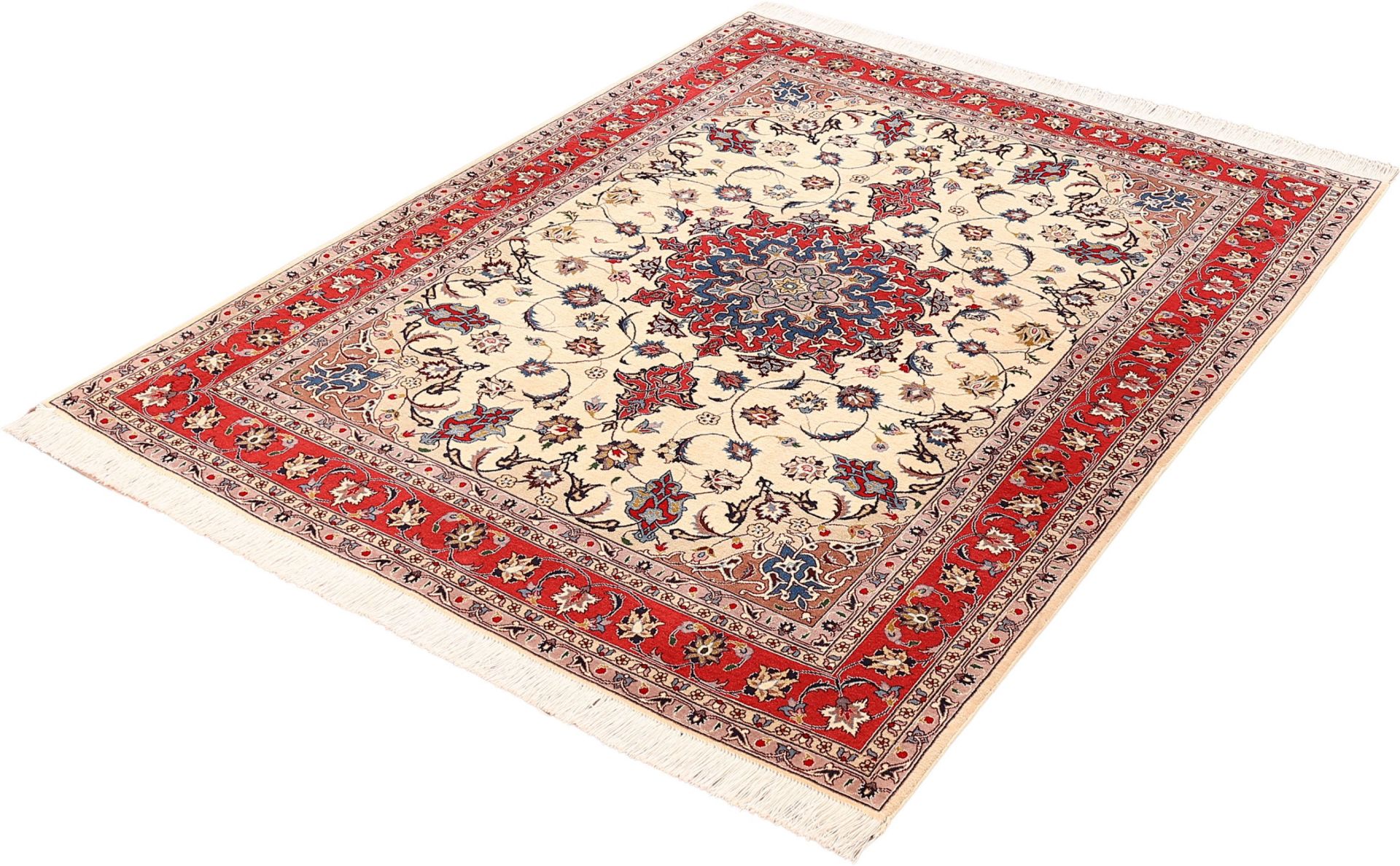 Tabriz Persian Rug 153 × 202 cm in Wool & Silk, hand-knotted - Image 3