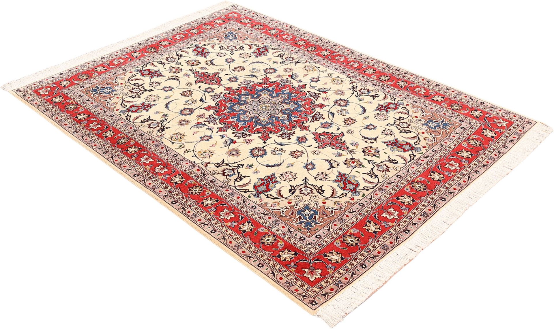 Tabriz Persian Rug 153 × 202 cm in Wool & Silk, hand-knotted - Image 4