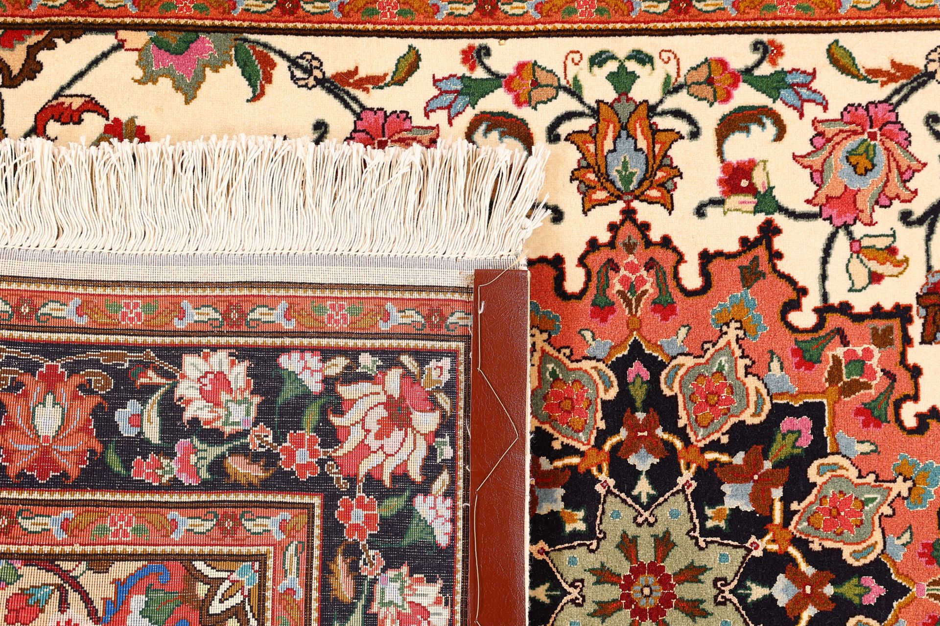 Hand-Knotted Tabriz Persian Rug, 102 × 156 cm, Wool & Silk - Image 7