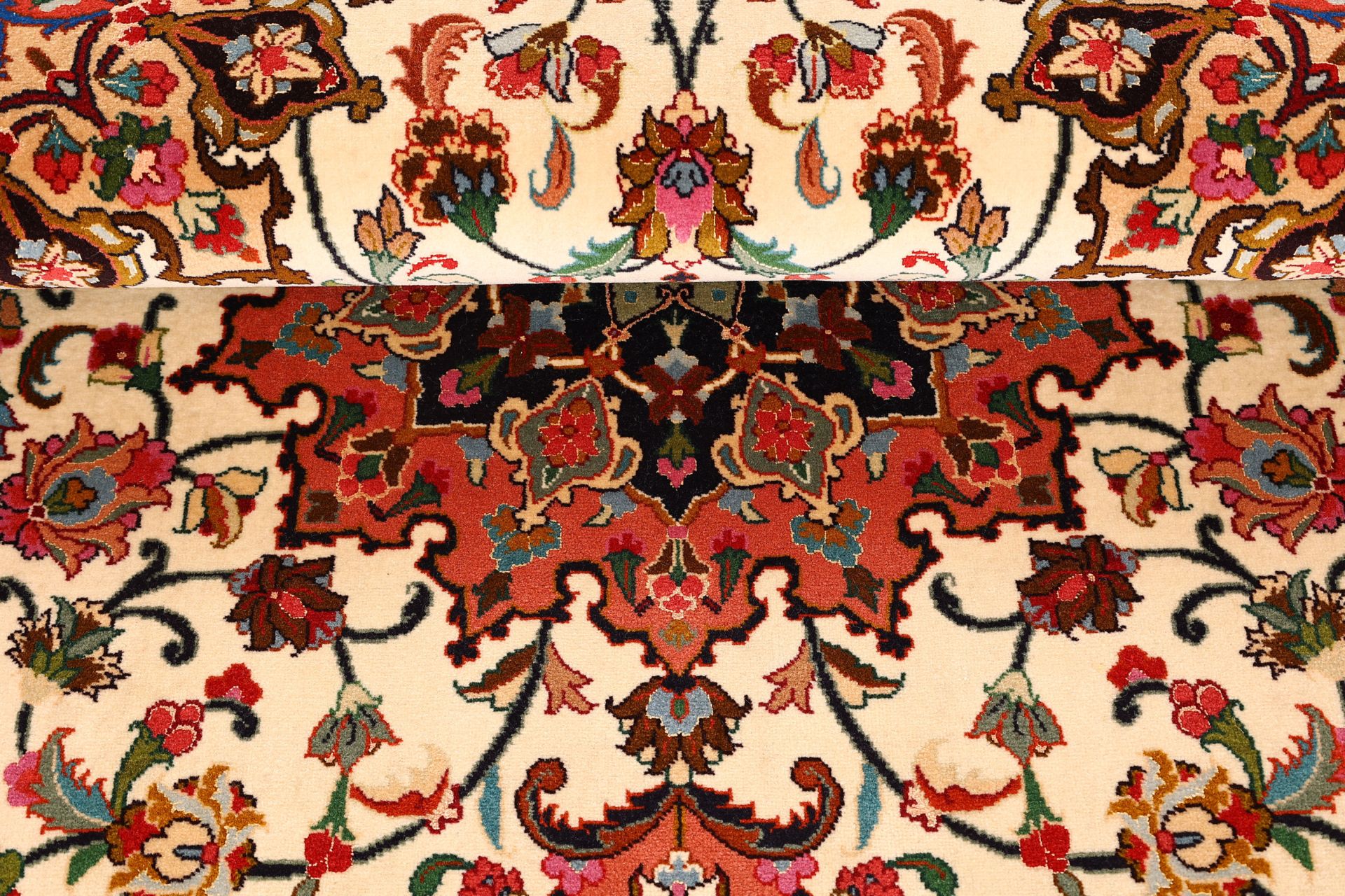 Hand-Knotted Tabriz Persian Rug, 102 × 156 cm, Wool & Silk - Image 8