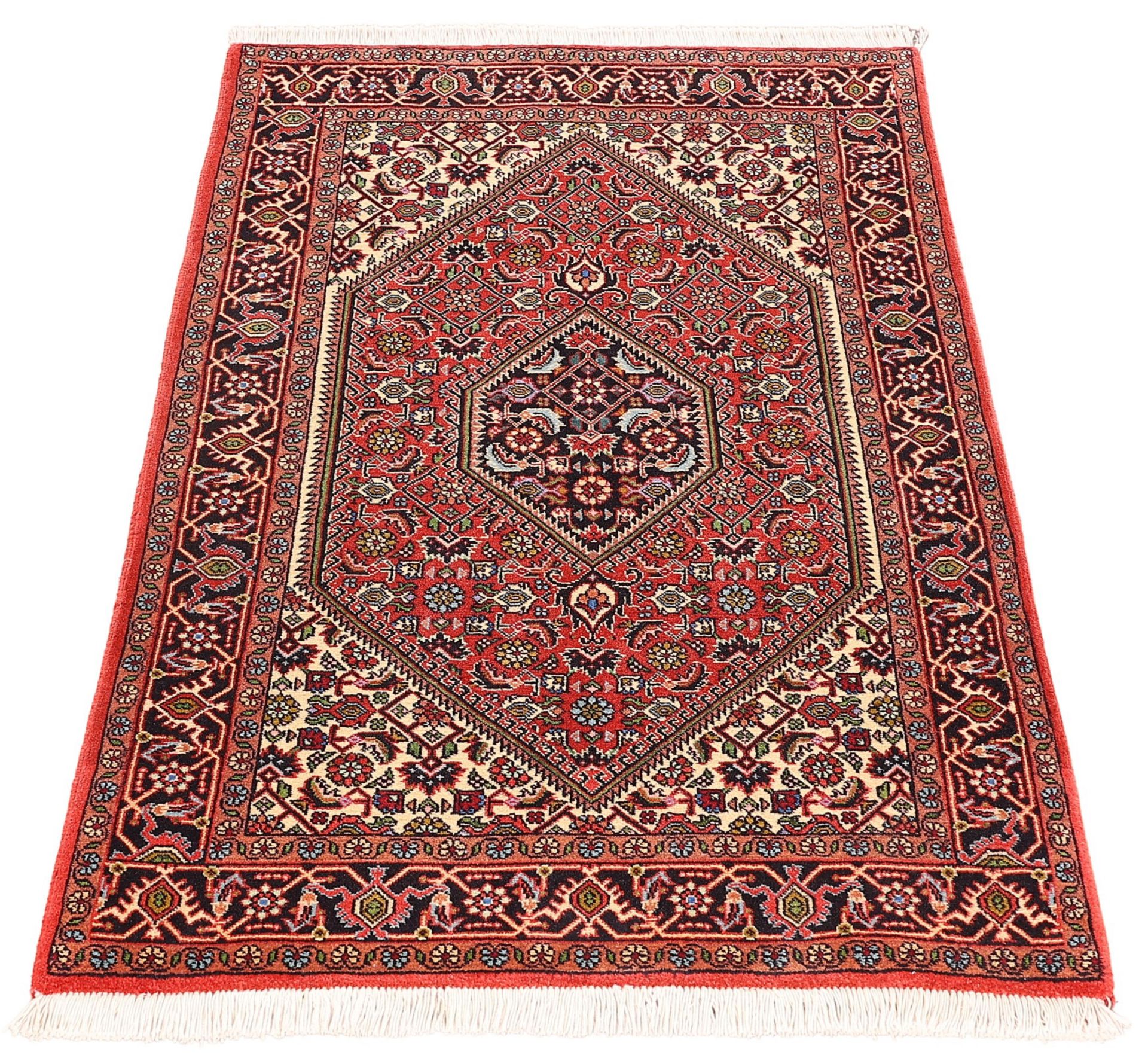 Alternative view of Wool & Silk Bijar Persian Rug 82 × 149 cm, hand-knotted