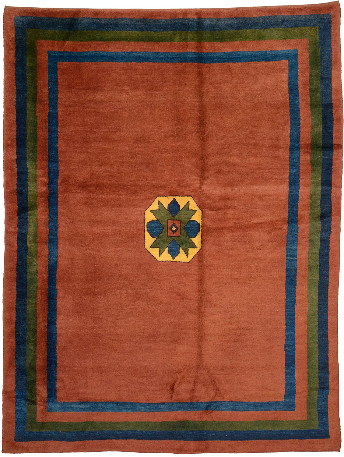 Hand-Knotted Gabbeh Pakistani Rug, 186 × 249 cm, Wool