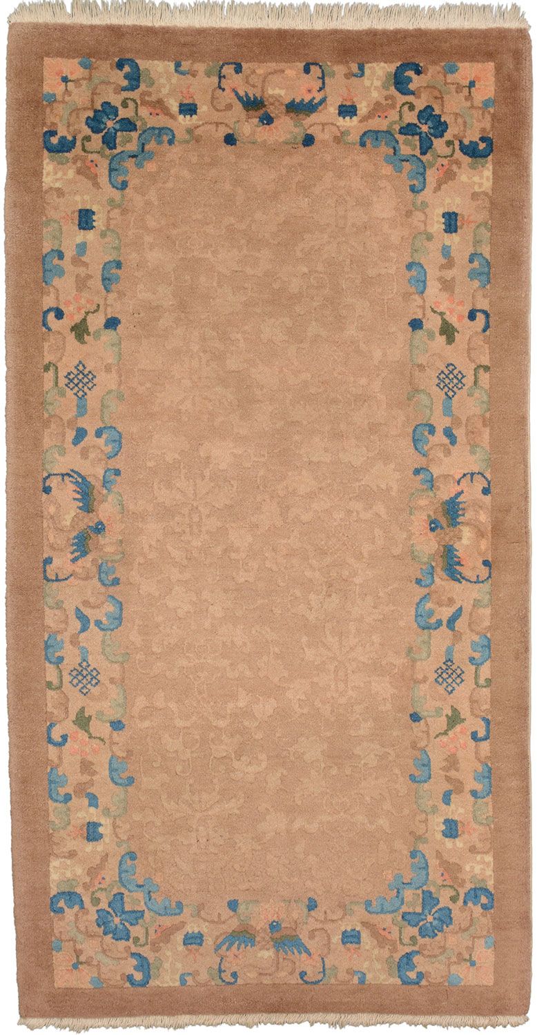 Wool Chinese Rug 92 × 180 cm, hand-knotted