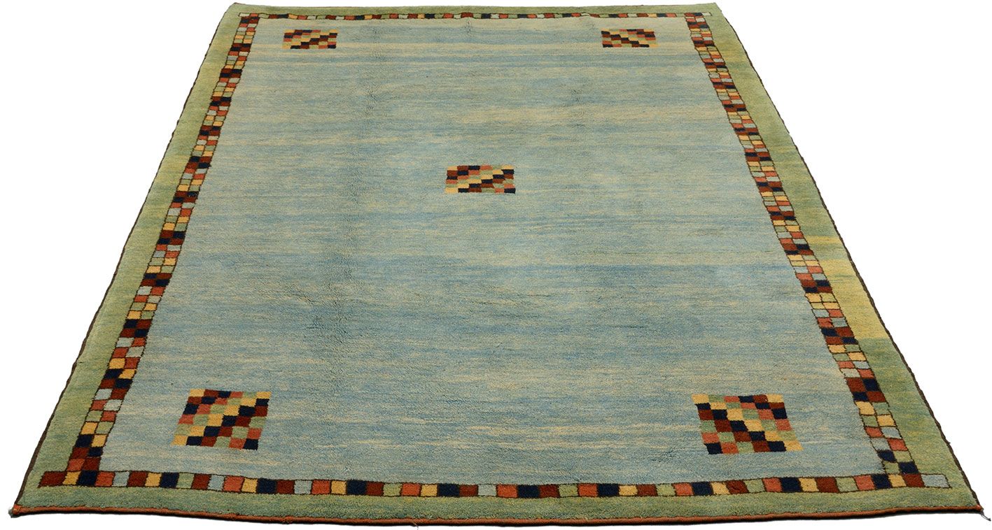 Alternative view of Gabbeh Afghan Rug 200 × 280 cm in Wool, hand-knotted
