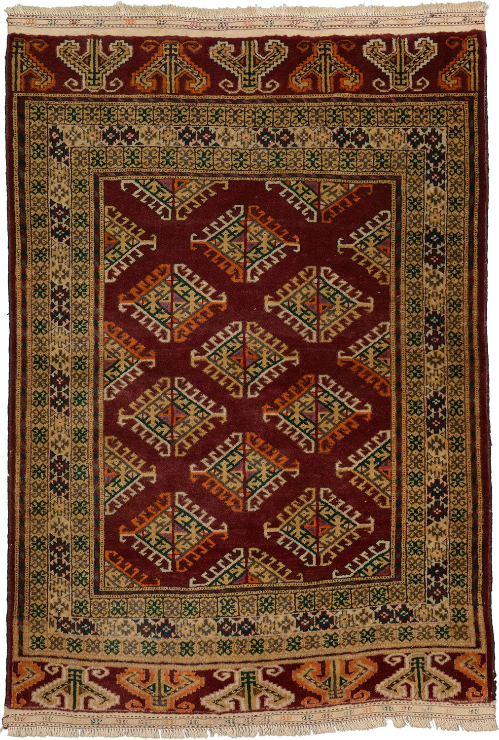 Oriental Rug 102 × 145 cm in Wool, hand-knotted
