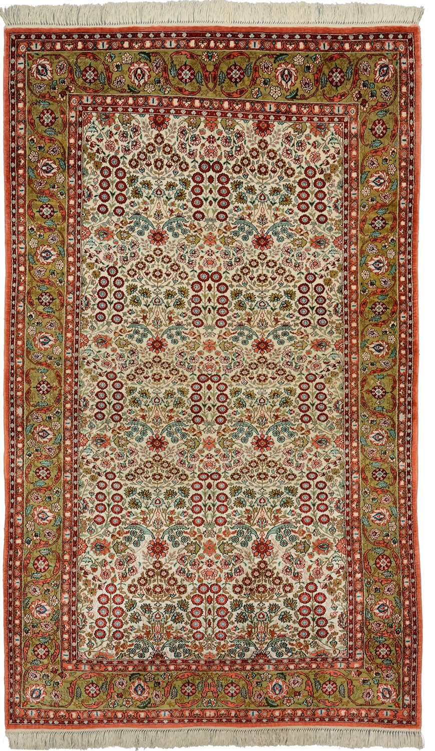 Qom Chinese Rug 91 × 157 cm in Wool, hand-knotted
