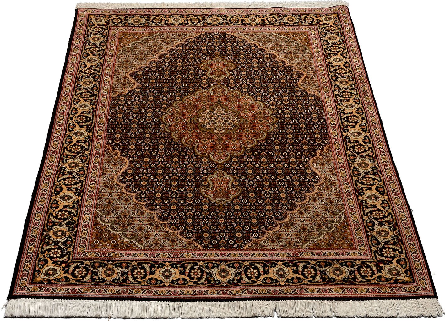 Alternative view of Tabriz Persian Rug 100 × 157 cm in Wool & Silk, hand-knotted