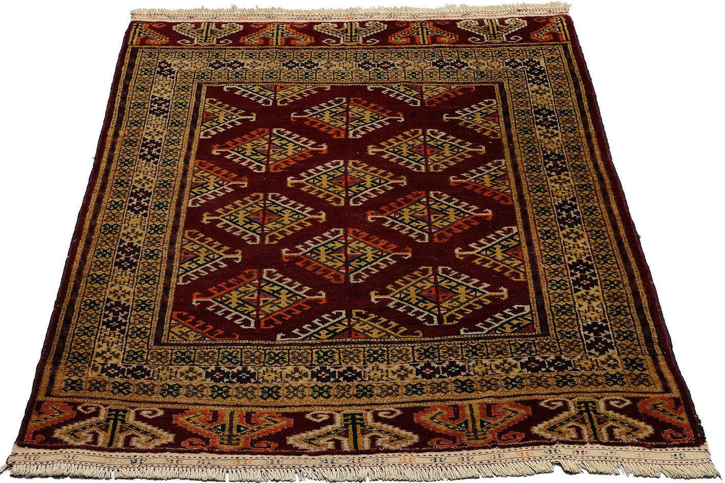 Alternative view of Oriental Rug 102 × 145 cm in Wool, hand-knotted