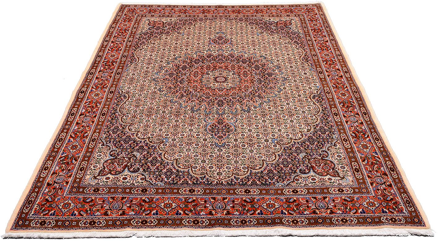 Alternative view of Moud Persian Rug 205 × 295 cm in Wool & Silk, hand-knotted