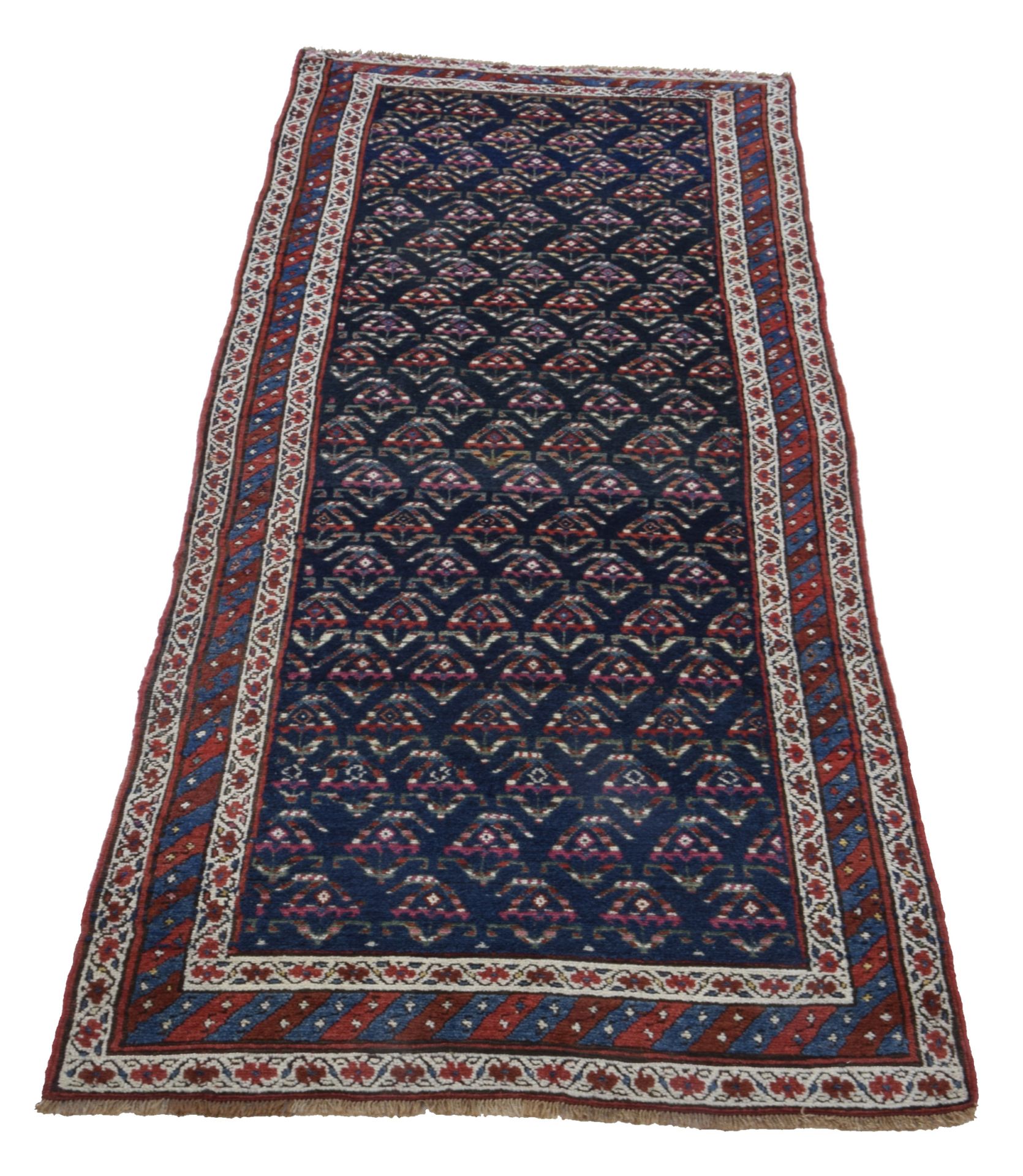 Alternative view of Antique Oriental Rug from Shirwan, 104 × 295 cm