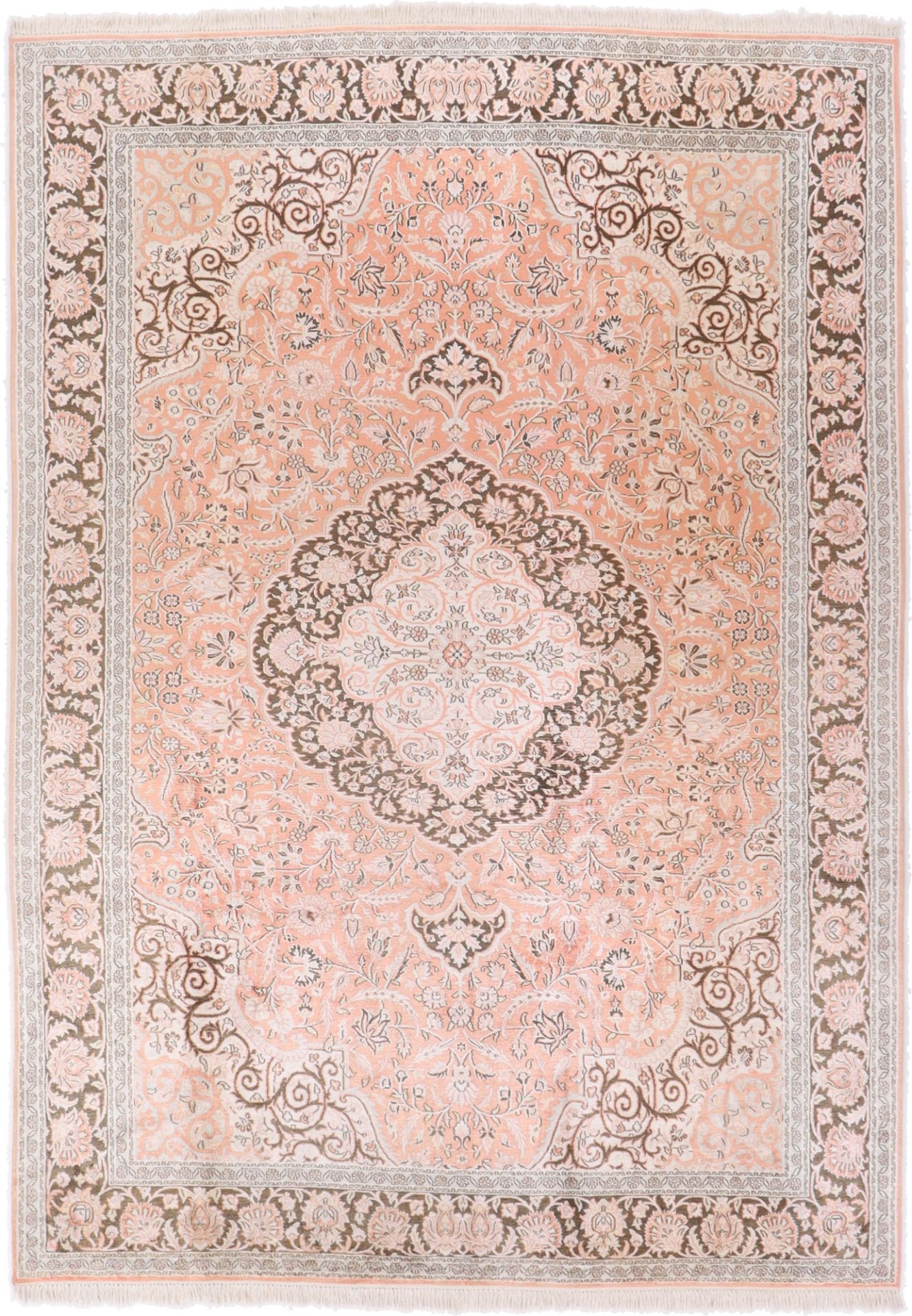 Kashmir Indian Rug 302 × 215 cm in Wool, hand-knotted