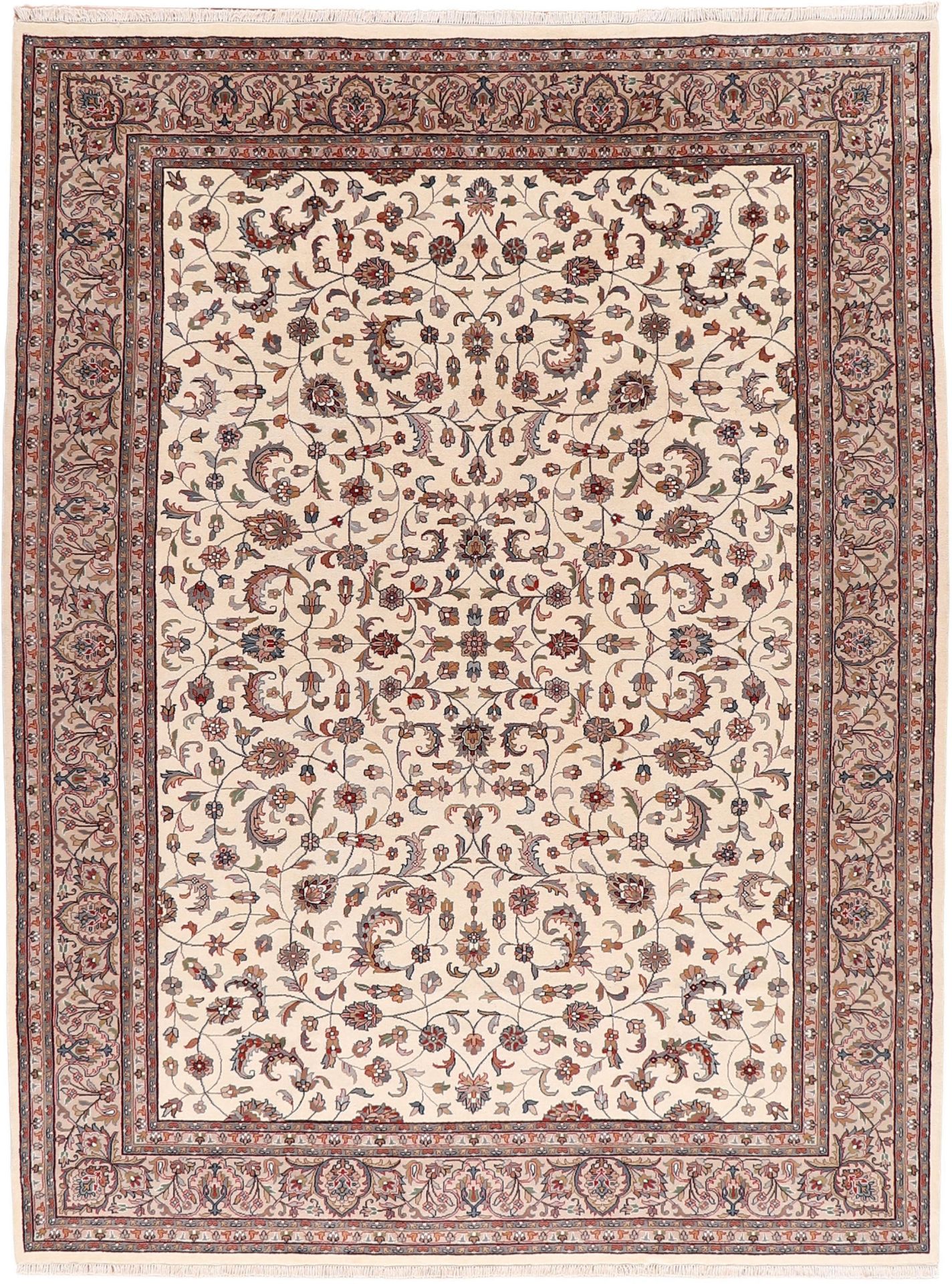 Hand-Knotted Tabriz Indian Rug, 300 × 400 cm, Wool