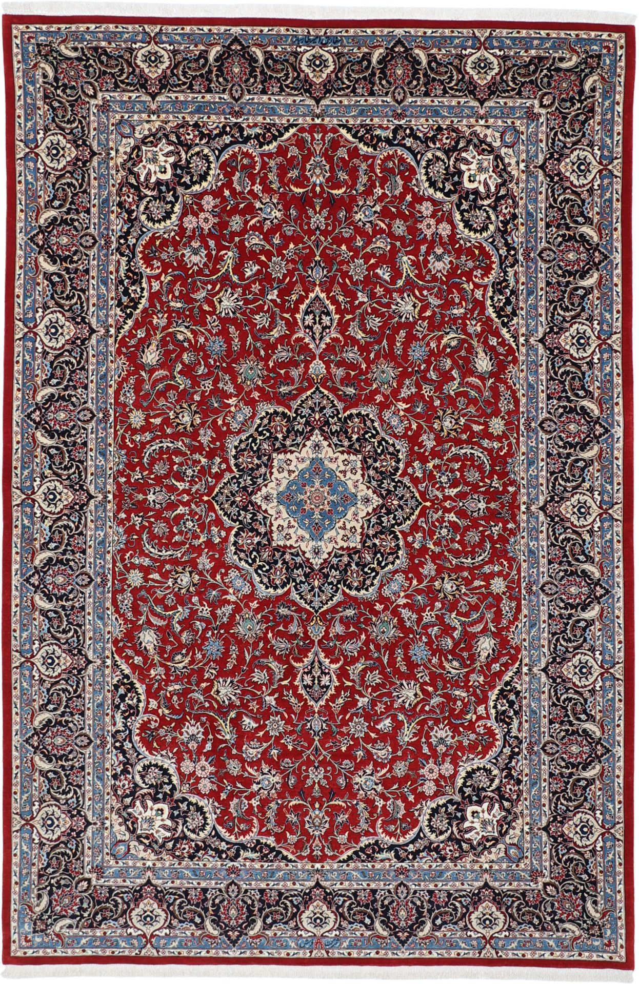 Wool & Silk Isfahan Persian Rug 170 × 255 cm, hand-knotted