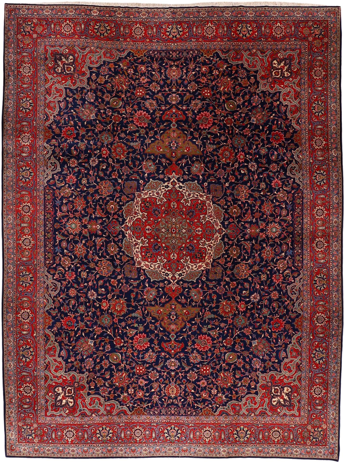 Kashan Persian Rug 315 × 422 cm in Wool, hand-knotted