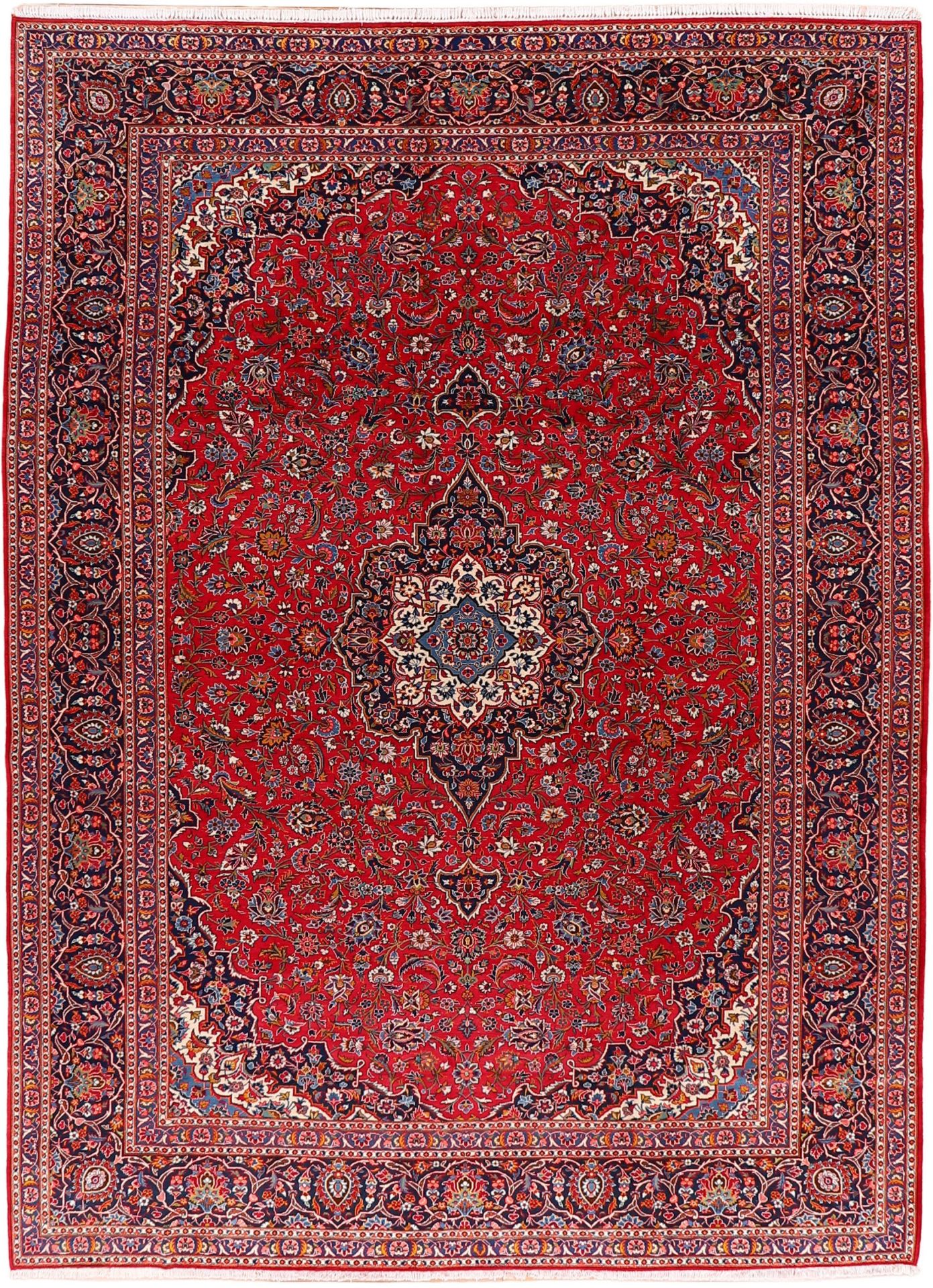 Hand-Knotted Kashan Persian Rug, 311 × 424 cm, Wool