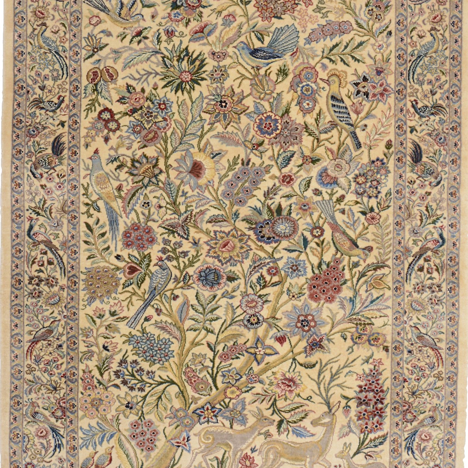 Alternative view of Hand-Knotted Isfahan Pakistani Rug, 124 × 175 cm, Wool