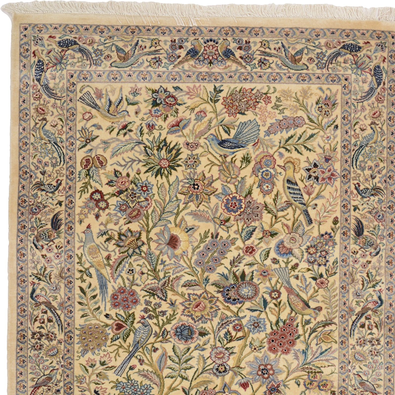 Hand-Knotted Isfahan Pakistani Rug, 124 × 175 cm, Wool - Image 3