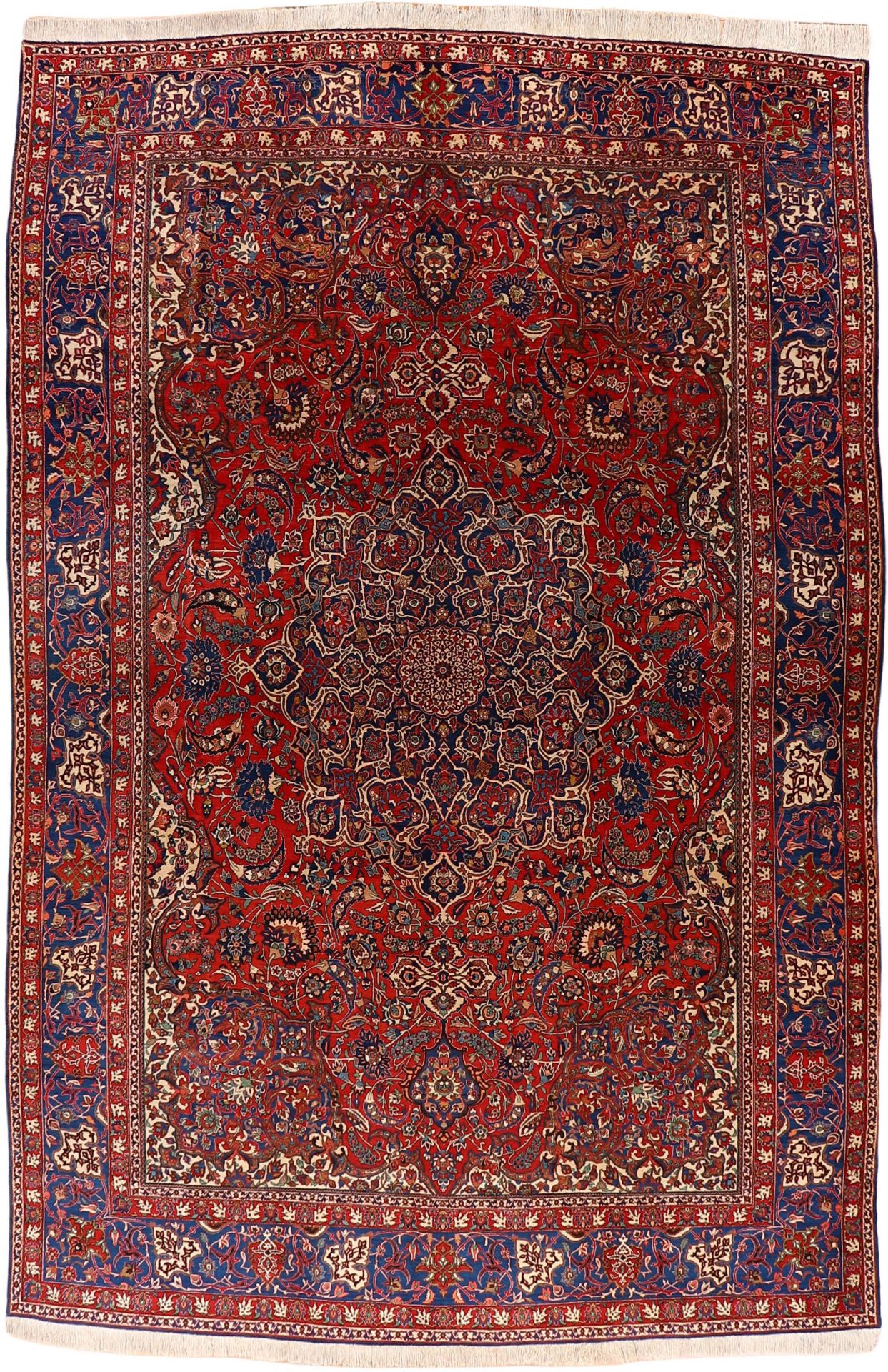 Wool Isfahan Persian Rug 300 × 459 cm, hand-knotted