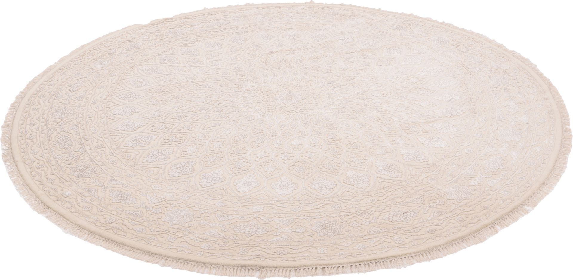 Alternative view of Hand-Knotted Tabriz Persian Rug, 250 × 250 cm, Wool & Silk