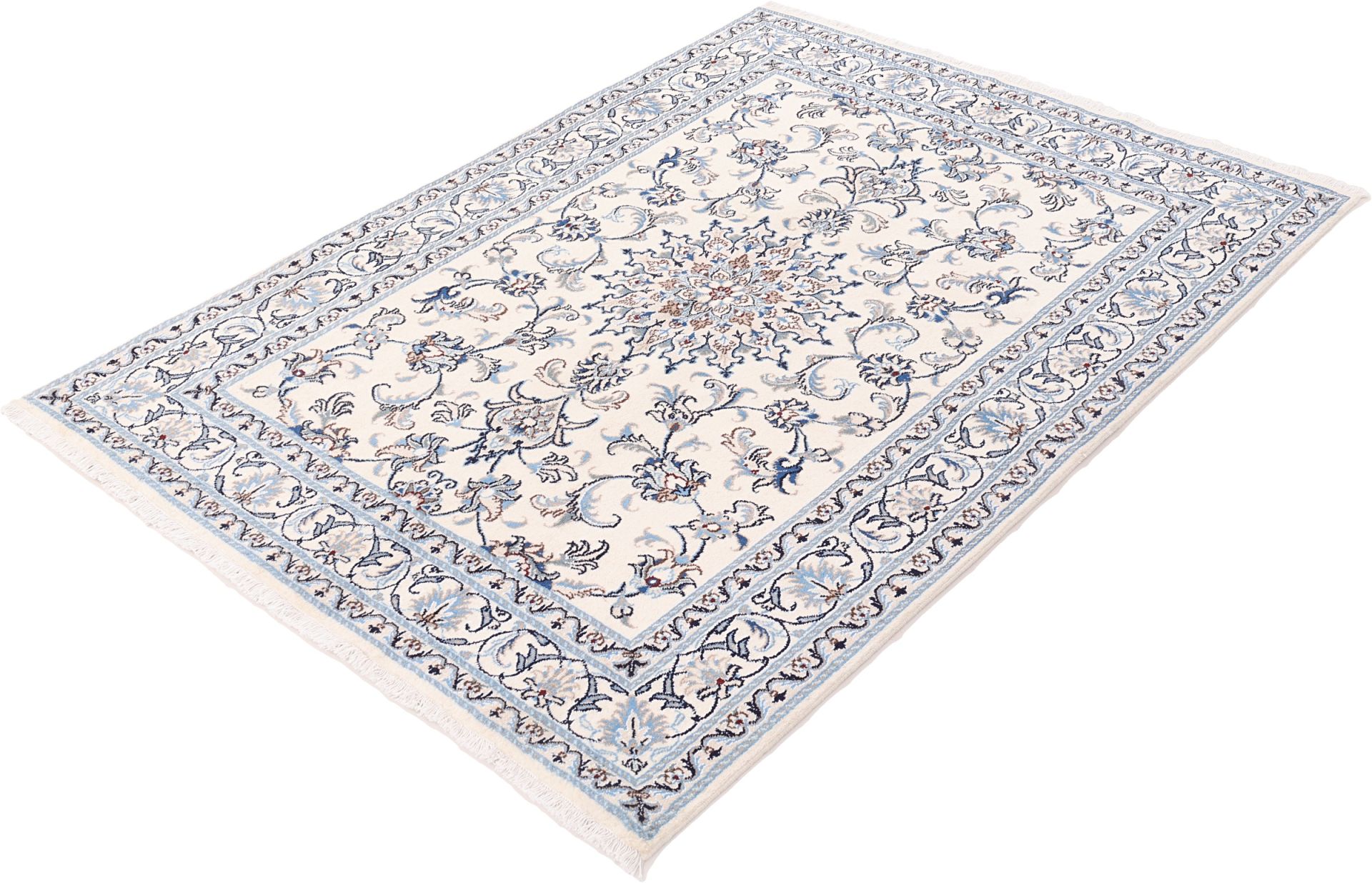 Wool & Silk Nain Persian Rug 149 × 202 cm, hand-knotted - Image 4
