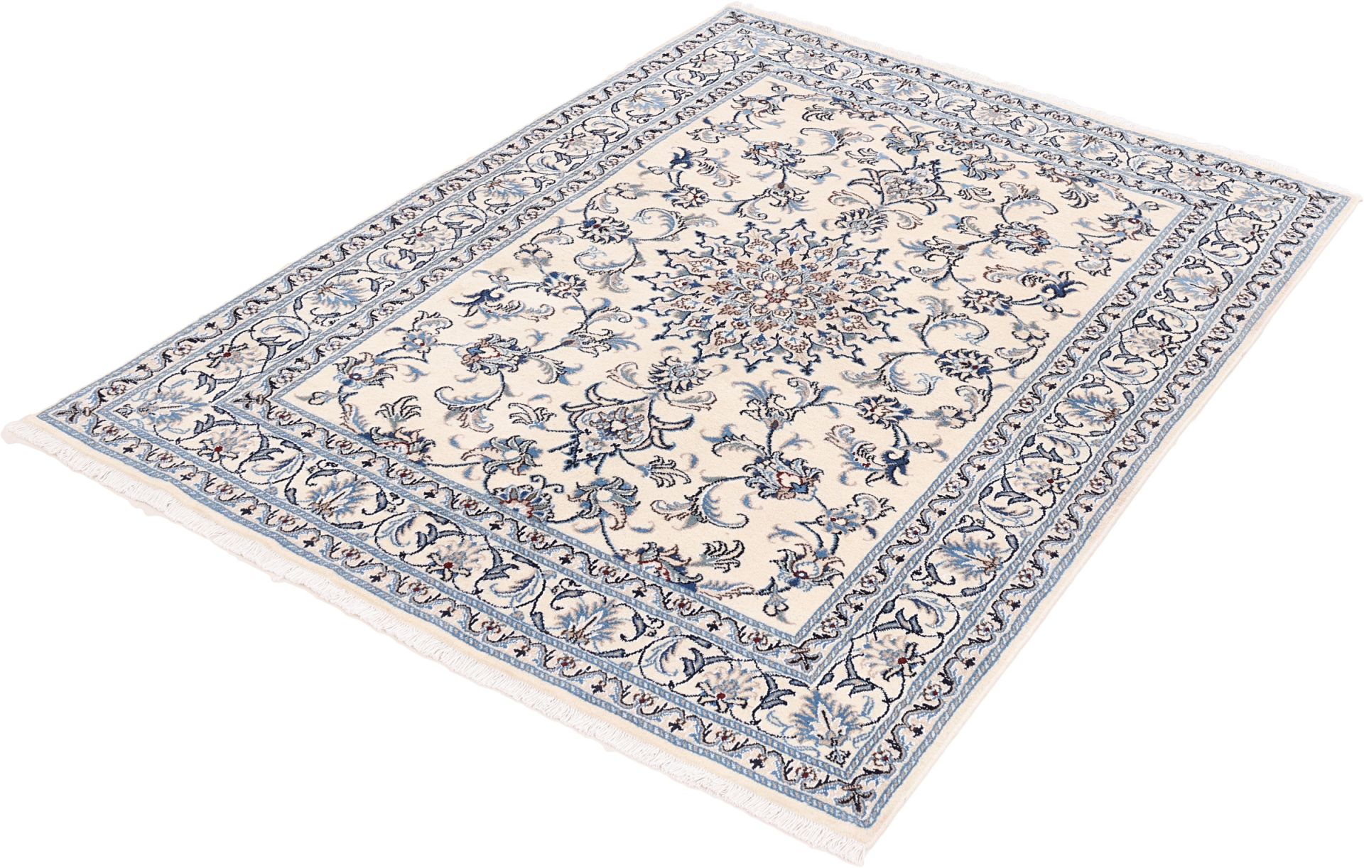 Wool & Silk Nain Persian Rug 149 × 202 cm, hand-knotted - Image 5