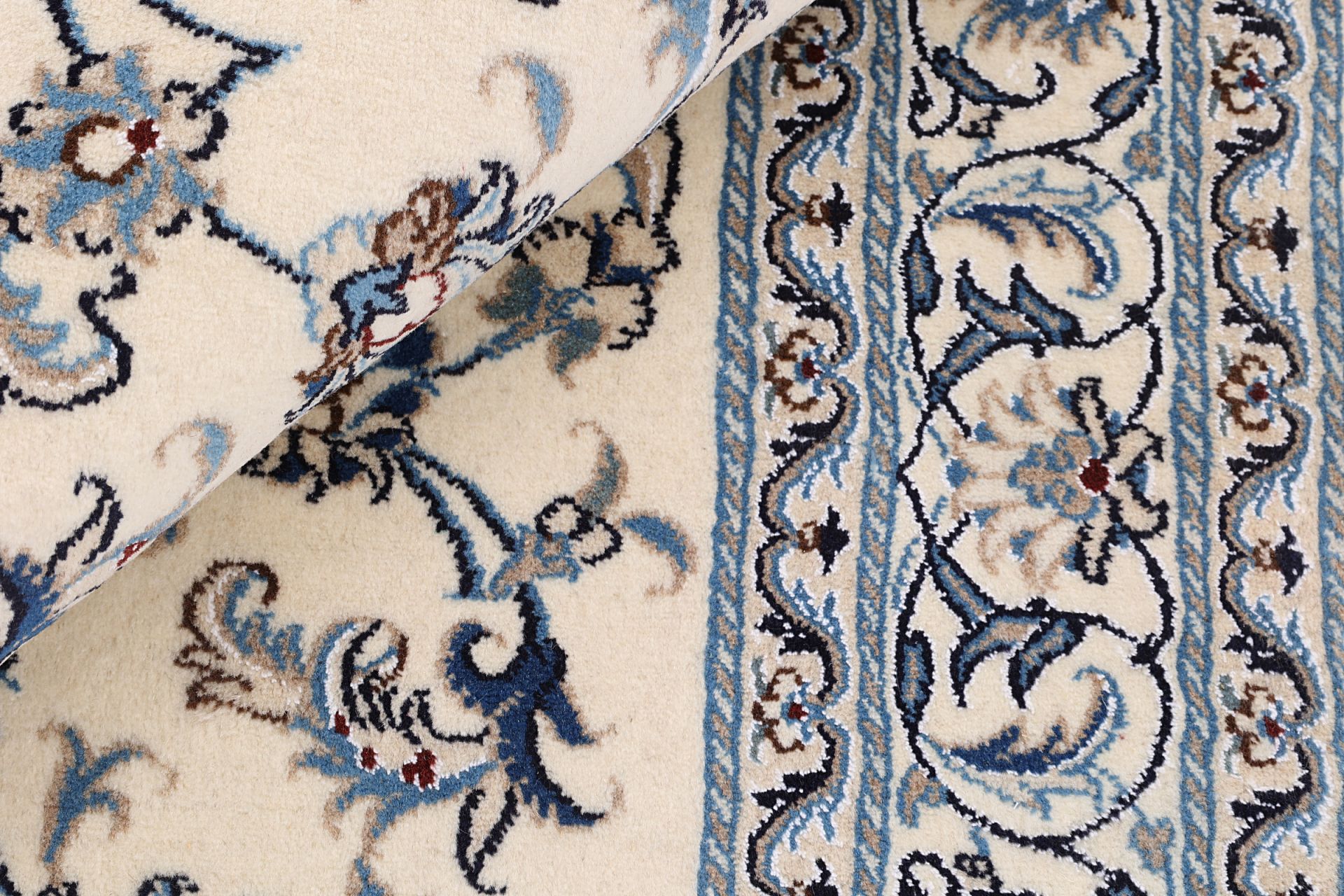 Wool & Silk Nain Persian Rug 149 × 202 cm, hand-knotted - Image 8