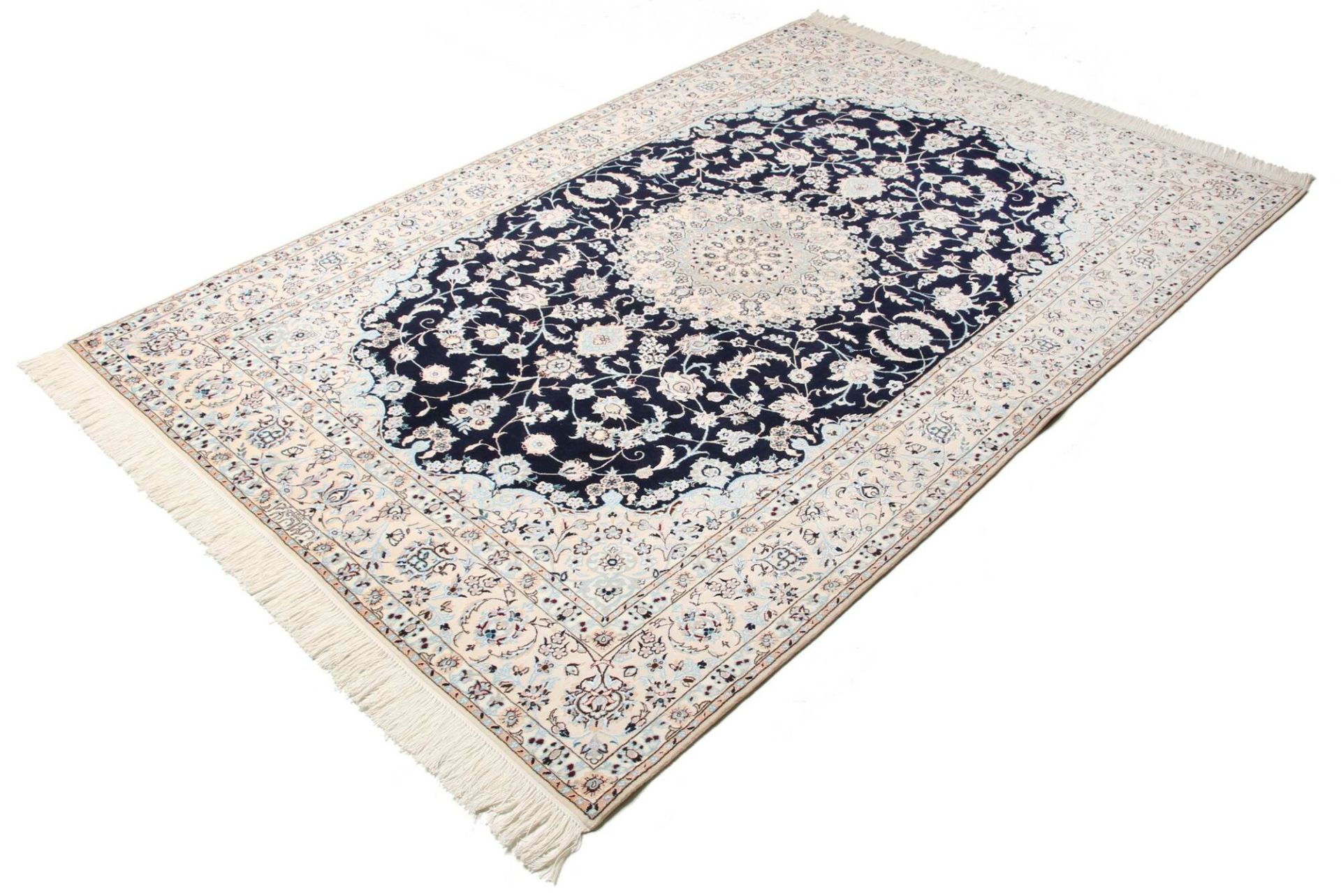 Alternative view of Hand-Knotted Nain Persian Rug, 156 × 231 cm, Wool