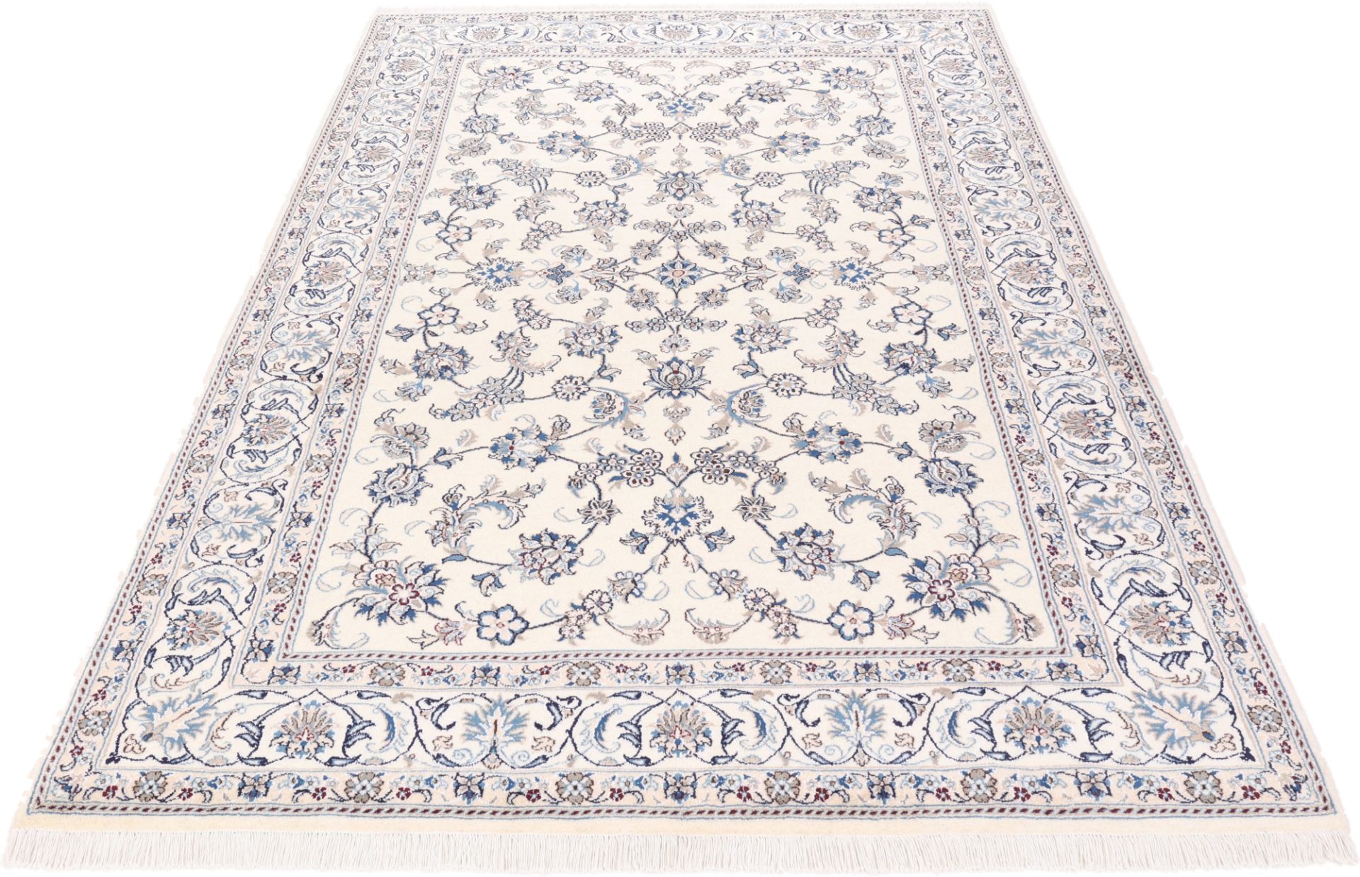 Wool & Silk Nain Persian Rug 200 × 298 cm, hand-knotted - Image 3
