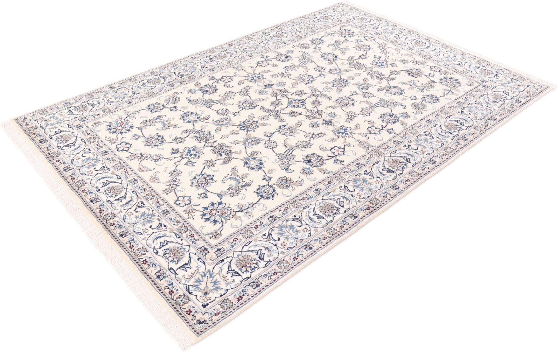 Wool & Silk Nain Persian Rug 200 × 298 cm, hand-knotted - Image 5