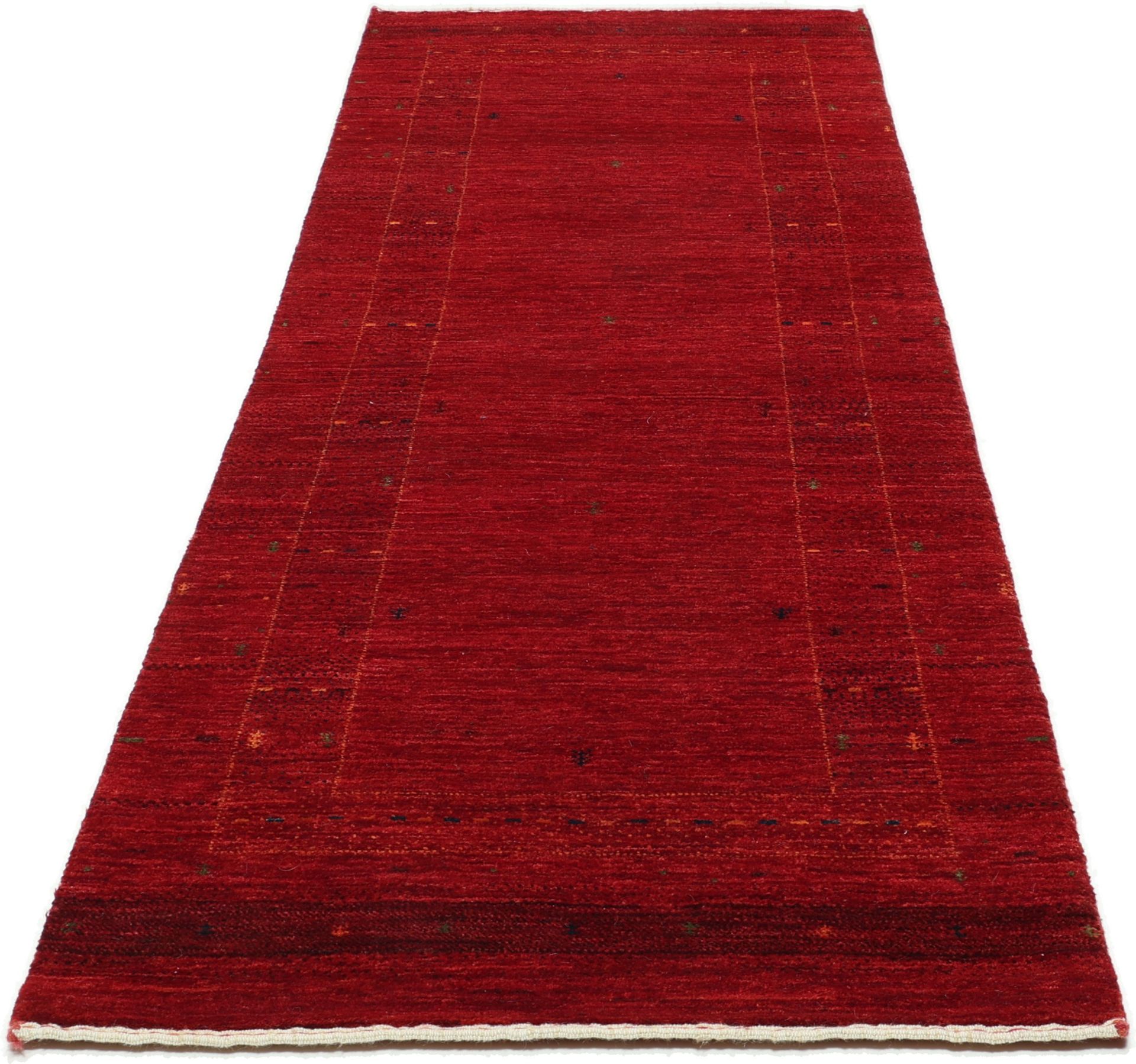 Alternative view of Loribaft Indian Rug 80 × 251 cm in Silk, hand-knotted