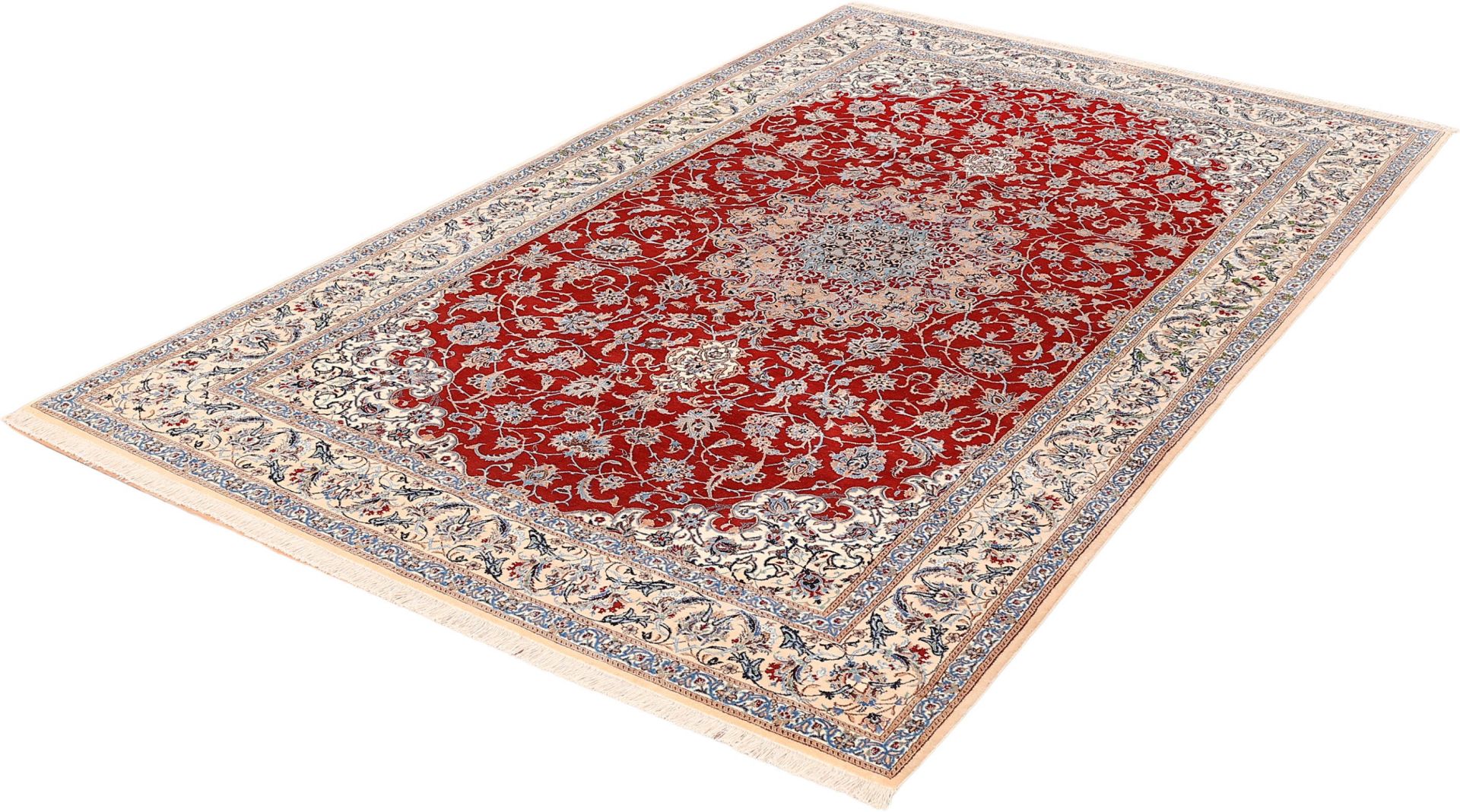 Wool & Silk Nain Persian Rug 175 × 292 cm, hand-knotted - Image 3